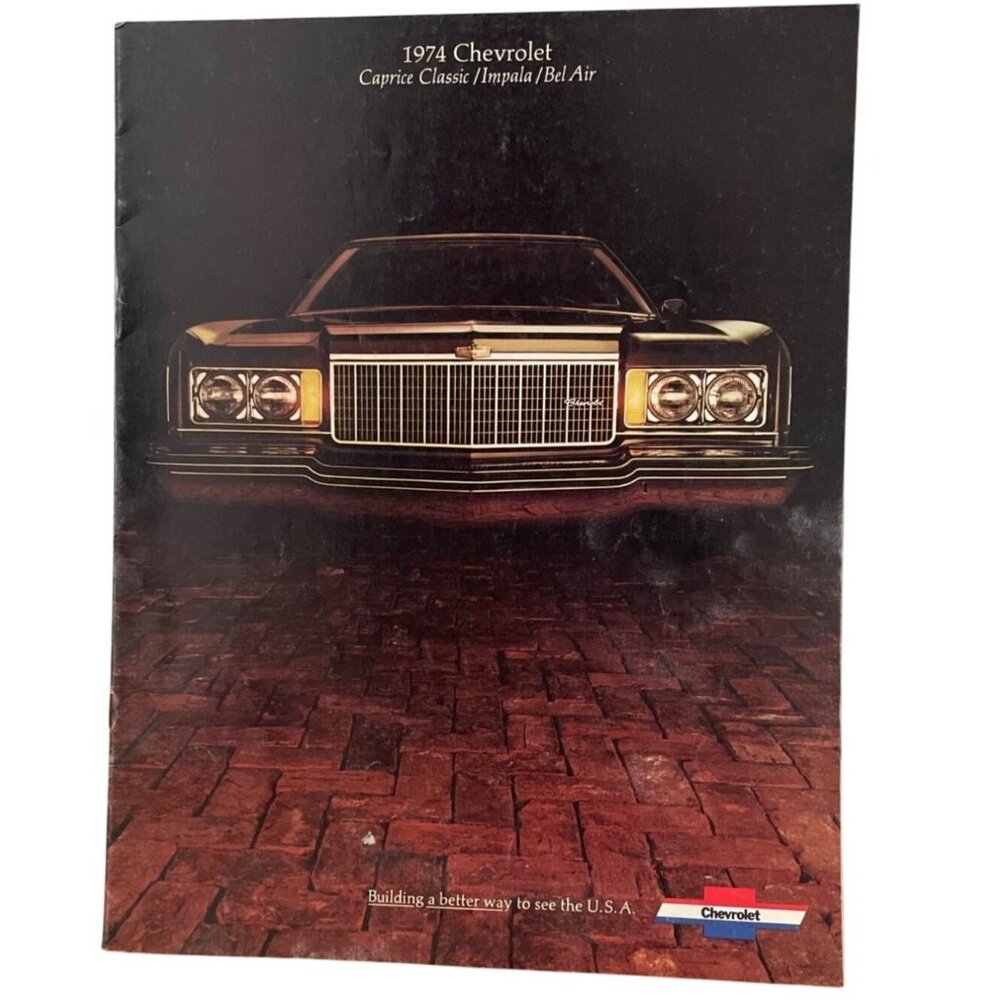 Vintage 1974 Chevrolet Caprice Classic Impala Bel Air Chevy Car Sales Brochure